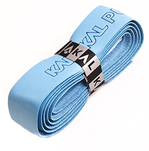 Karakal PU Supergrip Replacement Racquet Grip - Tennis/Badminton / Squash 2 x Grip (Sky Blue)
