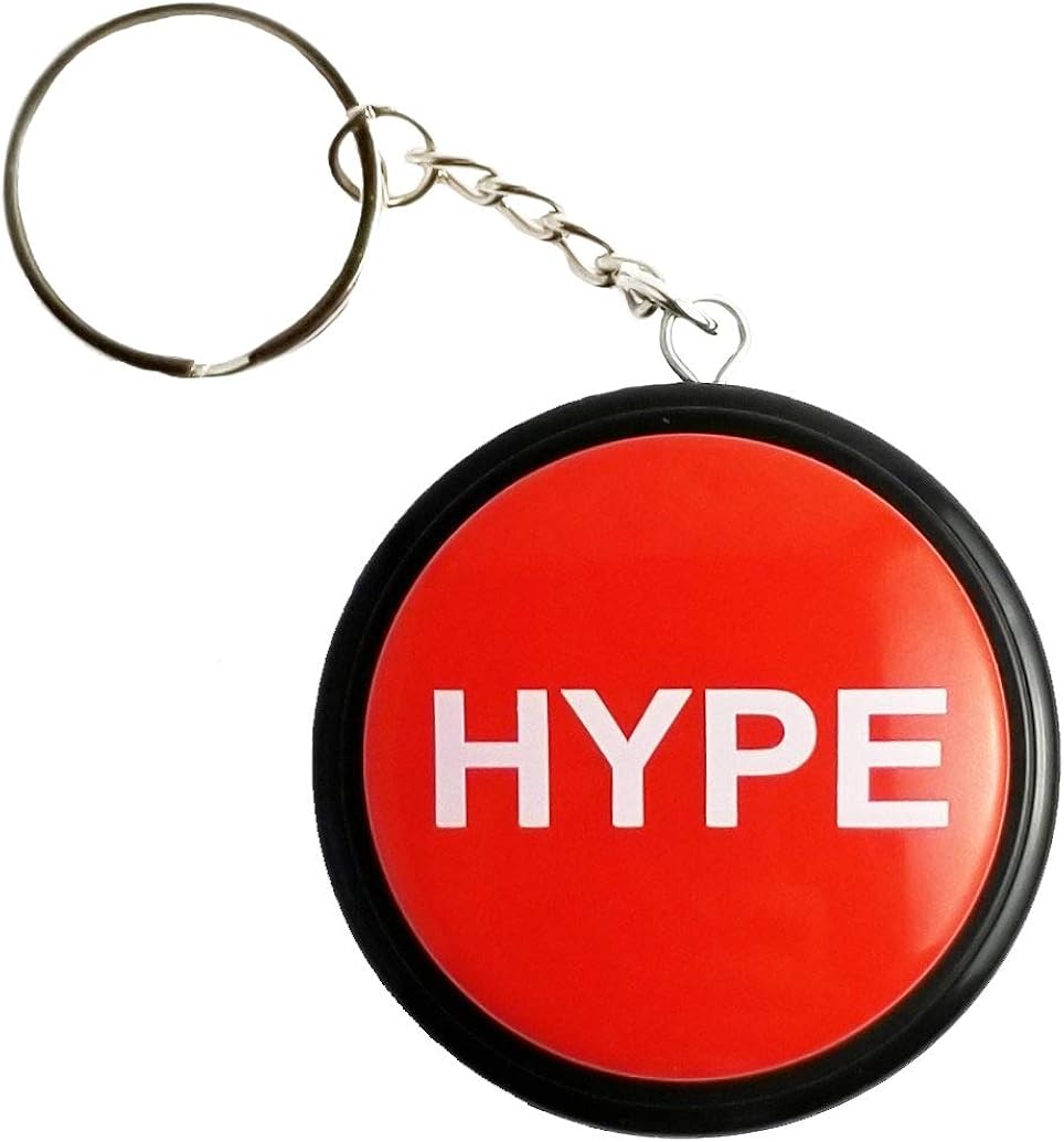HYPE2Go Keychain Hype Button Hip Hop Air Horn Sound