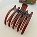 niceeshop(TM) Women Lady Girls Non Slip Grip Large Claw Hair Clip Clamp,Coffee