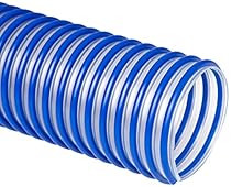 Flexaust 3547070025 Flex-Tube PU 60 HF Polyurethane Flexible Hose, 21 psi, 25' Length, 7