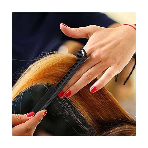 Hair-CombProfessional-Hairdressing-Carbon-Fibre-Styling-Comb-Black-Anti-Static-Chemical-And-Heat-Resistant-Parting-Combs-For-All-Hair-Types-Fine-and-Wide-Tooth-Comb-For-Men-and-Women Hair Comb,Professional Hairdressing Carbon Fibre Styling Comb, Black Anti Static Chemical And Heat Resistant Parting…