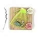 CLOUDYFOCUS 5x7 inches Drawstring Organza Bags - 100Pcs Sheer Organza Pouches for Wedding Party Favor, Jewelry, Candy, Tulle Bags