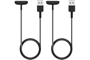 Nisyctk Charger for Fitbit Charge 6/5 & Fitbit Luxe, Replacement USB Charging Cable (3.3ft/1m) (2)