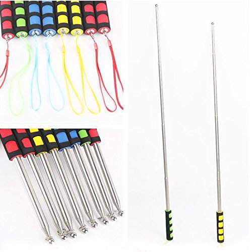 VESSOS Home Extendable 2M Portable Durable Telescopic Handheld Flag Pole for Flags Windsock Party DIY Decoration