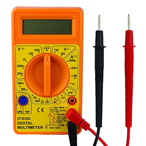 Portable 7-function digital multimeter - measures volts ohms amps…