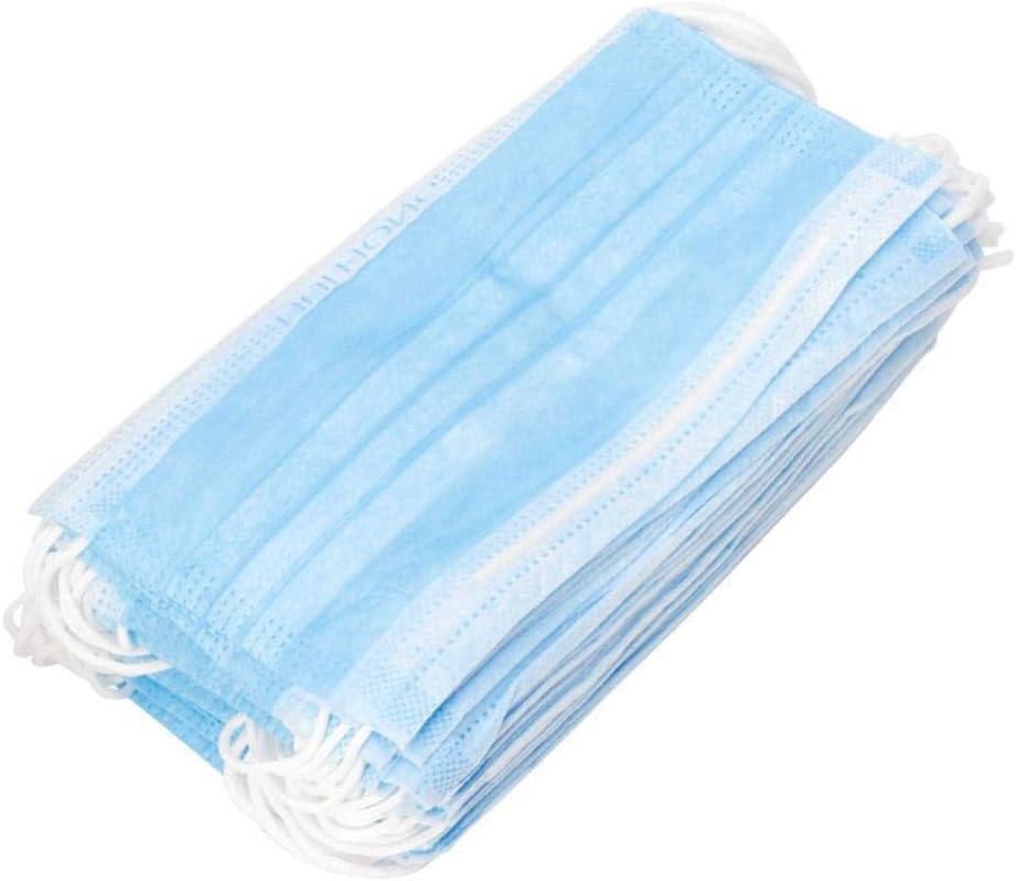 Disposable Ear Loop Face Masks, Medical Germ Protection 3 Layer Surgical Dust Filter Mouth Cover, Protect Yourself from Dust, Germs, Pollen and The Flu, 150 Pcs