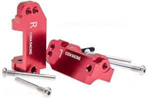 CODA RACING RC Alloy Caster Block for Traxxas 1/10 2WD Slash, Stampede, Rustler, Nitro Slash-Replaces Part 3632(Pair)
