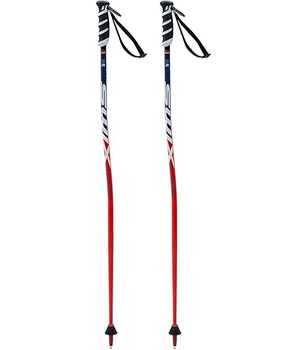 Amazon.com : Swix World Cup Pro Junior SL Ski Poles - Red & Black