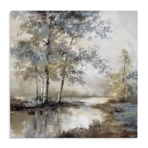 Stupell Industries Meandering River Landscape Canvas Wall Art, design by T.C. C…