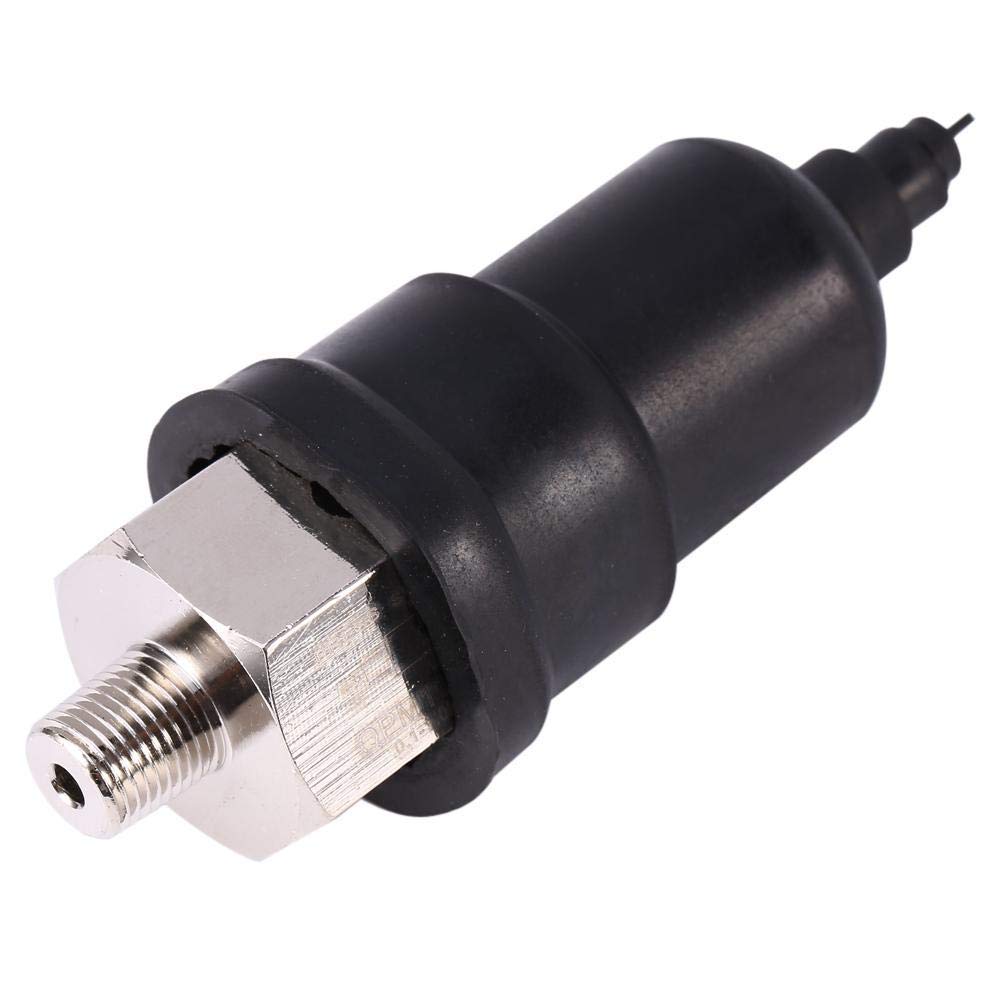 Fdit QPM11-NO Pressure Control Switch, 1/8 Inch Adjustable Pneumatic Switch 0.1-1.0MPa Range Normally Open Air Pressure Switch with External Thread