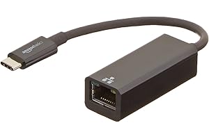 �鶹�� Basics USB 3.1 Type-C to Ethernet Adapter for Mac/PC - Black, 5-Pack