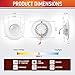 OSTWIN (12 Pack) 6 Inch LED Retrofit Gimbal Downlight, Adjustable Recessed Ceiling Light, Dimmable, Can Installation, 15W (120W Replace.), 1250 Lm, 4000K (Bright White), ETL Listed