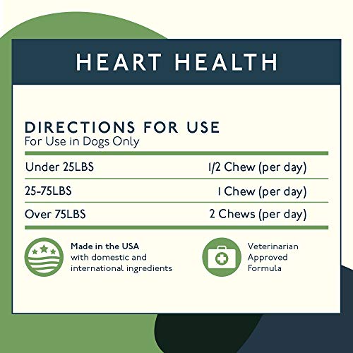 image for Petlab Co. Heart Health Omega 3 Dog Chews | Dogs Fish Oil Maintaining 