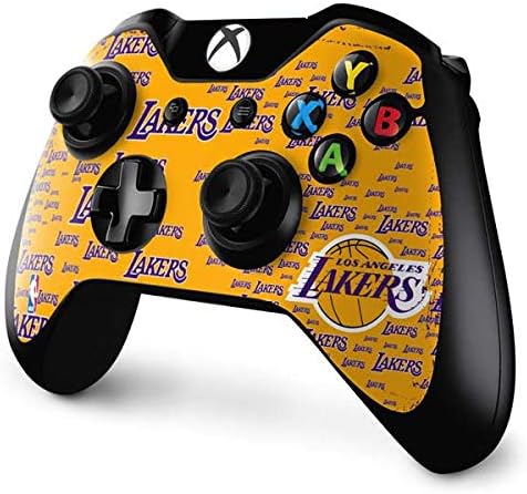 Amazon Com Skinit Decal Gaming Skin Compatible With Xbox One Controller Officially Licensed Nba Los Angeles Lakers Blast Design Sports Outdoors