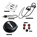 Firstop Bluetooth Headphones, IPX7 Waterproof Wireless 4.1 Earbuds, In Ear Earphones Noise Cancelling Headset Built in Mic, 180mAh Battrey with 10+ Hours Play Time