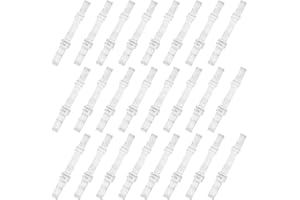 CREATCABIN 12 Pairs Transparent Shoe Straps for Heels Adjustable Heel Straps Anti Loose Ankle Elastic Invisible High Clear Sh