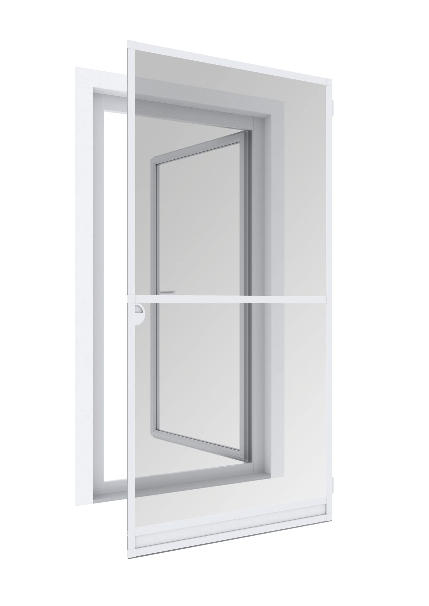 Windhager Expert Insect Protection Clamping Frame for Door, White, 03904