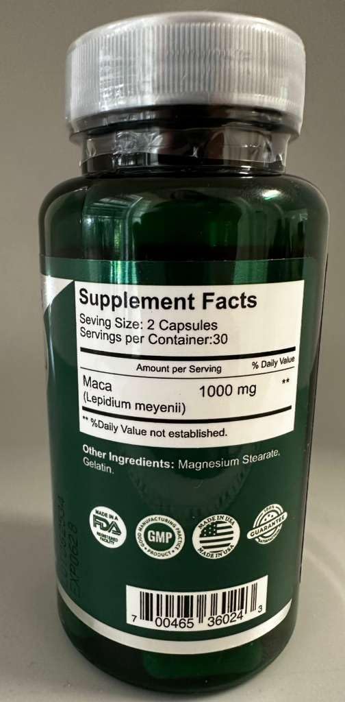 Maca Capsules Original Pill Shape Buttocks Bigger Butt Booty Shaper Super Macaxl Get a Bigger Booty 60 Capsules