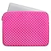 Laptop Sleeve, EveCase 15~15.6 inch Diamond Foam Splash & Shock Resistant Neoprene Universal Sleeve Zipper Case Bag for Chromebook Ultrabook Laptop Notebook Computer - Hot Pink