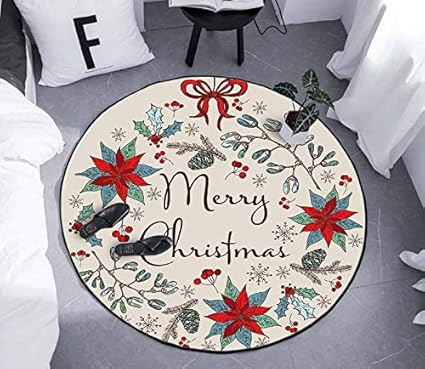 Alfombra Conjunto familiar Alfombra redonda de dibujos animados