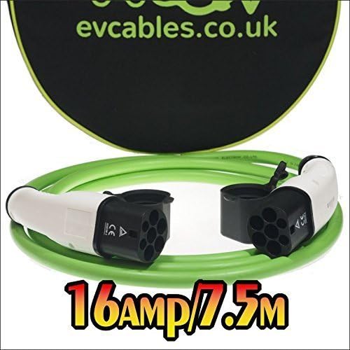 EV Cables CHC005(7.5M) Type 2 Male to Male Charging Cable, 16 A / 7.5 m