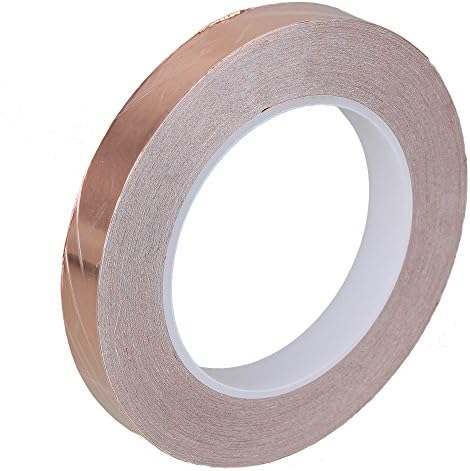 Brown Single Sided Copper Foil Conductive Radiation Shield Tape for PDA PDP LCD (30x15mm)