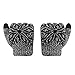 LETHMIK Kids Winter Knit Gloves Children Wool Lining Warm Gloves with Touchscreen Tech Black, One Size (Superior Elasticity)