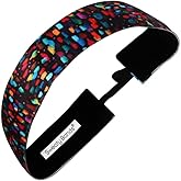 Sweaty Bands Womens Girls Headband - Non-Slip Velvet-Lined Fitness Hairband - Confetti 1.5-Inch
