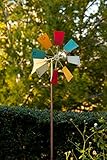 Alpine Metal Windmill Stake, Multicolor, 52"