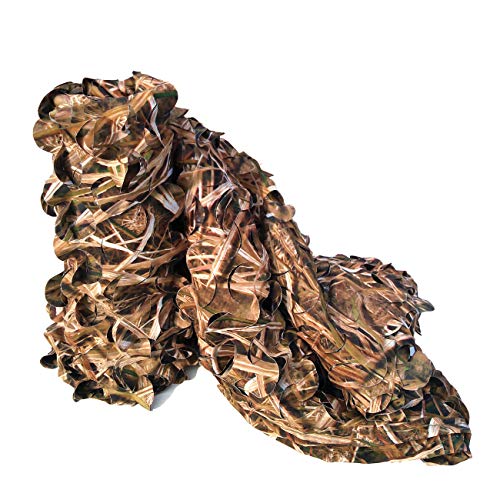 XAMAWA Camouflage Netting, 300D Durable Camo Net Blinds Great for Camping Shooting Hunting(5ftx10ft/1.5mx3m) - Thumbnail 7