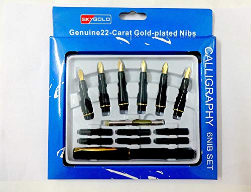 Skygold Calligraphy 6 Nib Pen Set