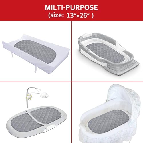 Diaper Changing Pad Liner Non-Slip, Waterproof Terry Mat Changing