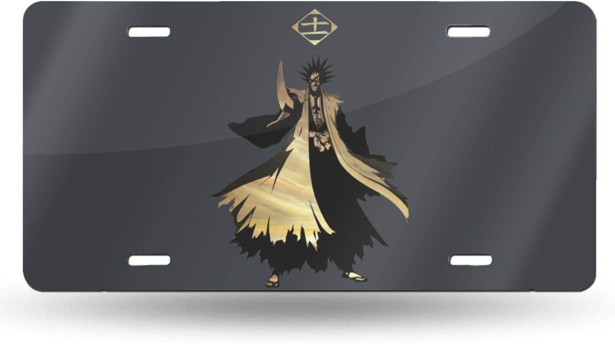 VIKIY Zaraki Kenpachi - Bleach Retro License Plates for Car Decoration 6 in X 12 in