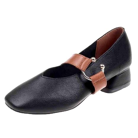 Makefortune 2019 Damen Freizeitschuhe Mode Flache Schuhe Hausschuhe Leder Mid-Heeled Arbeitsschuhe Slipper Espadrilles Outdoo