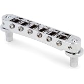 TonePros Locking Tune-o-matic (small posts) Notched Saddles Chrome | Small Posts, Notched Saddles