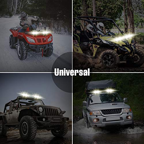 AMBOTHER LED Light Bar 7'' 240W Off Road Lights 40led Spot Flood Combo Driving Lights Waterproof Work Fog Lights for Pickup Truck Jeep Boat UTV ATV Marine, Triple Row，2 Year Warranty, 2 Pack - Thumbnail 5