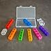 Small 7 Day Weekly Pill Organizer Travel Prescription Medication Box Plastic Case Morning Noon Afternoon Night Compartments