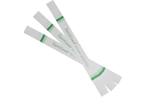 Germiwipe 500Pcs Sanitized Toilet Seat Band,Printed Toilet Sea t Ban ds Strips,Hotel Essentials Sanitized Green and White Paper Toilet Seat band for Hotels Motels Hospitals TSB-500