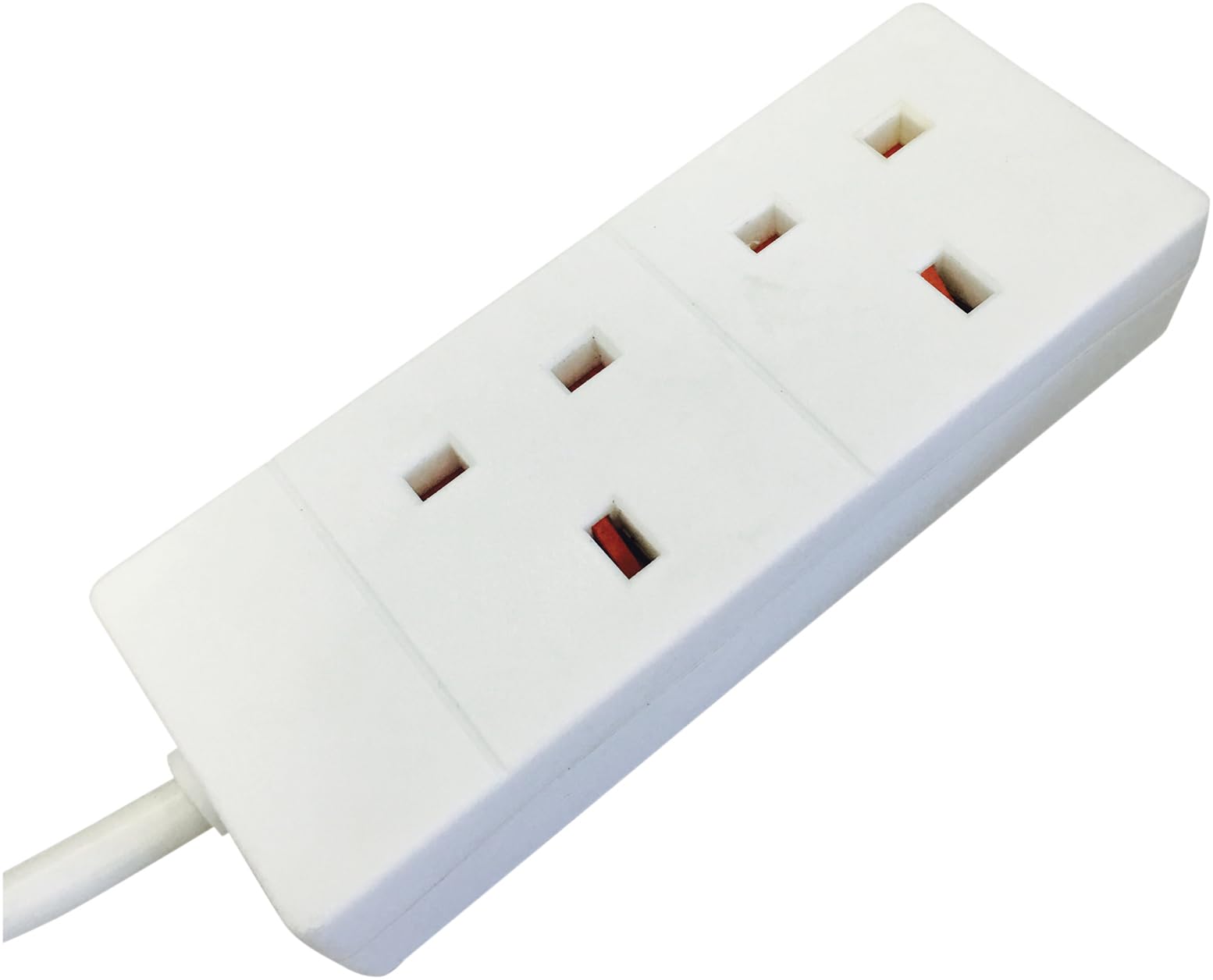 Eagle White Two Gang 13 A Extension Lead (2 Metre)