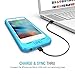 iPhone 6S Battery Case, iPhone 6 Battery Case [Ultra Thin 12.9mm] - UNU DX-Free iPhone 6 Battery Case 4.7 inch [White/Blue] - MFI Apple Certified 2400mAh External Protective Portable Charger Case