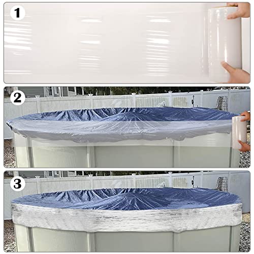 656Feet/Winter Pool Cover Seal for Above Ground Pools,Stretchable Pool