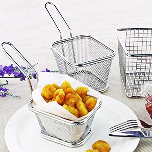Bar Strainers Cocktail Shakers Food New Mini French Fry Basket