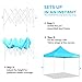 Ohuhu Pop-Up Canopy Tent - 10 x 10 ft, Instant Shelter Canopy with wheeled Carrying Bag (light blue)