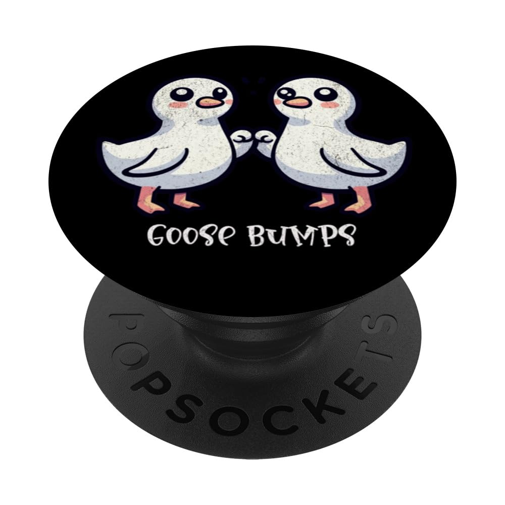 Goose Bumps Cute Pun Duck Design PopSockets Adhesive PopGrip