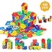 MICHLEY Kids Plastic Builders Blocks, 100 pcs Building Blocks Play Set for Children