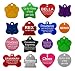 Pet ID Tags - 8 Lines of Engraving Available | Size Small or Large | Bone, Round, Star, Heart, Hydrant, Paw, Cat Face | 9 Colors | Dog Tag, Cat Tag, Personalized, Anodized Aluminum