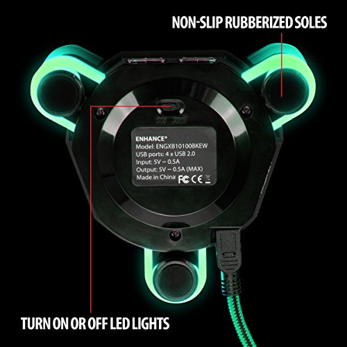 image for Gaming Mouse Bungee Cord Holder by ENHANCE - GX-B1 Active 4-Port USB H