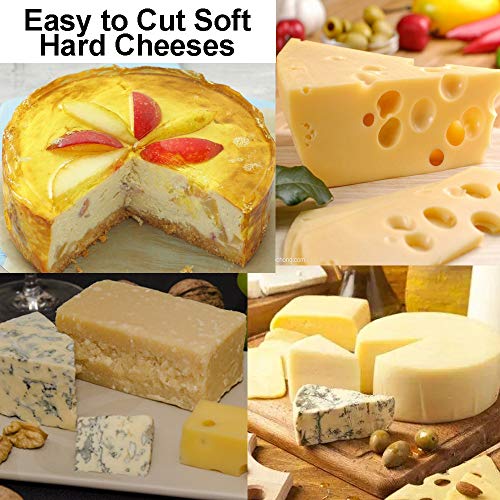 XWFKJ 6Pieces Cheese Knives Set with Stainless Steel Cheese Slicer Cheese Cutter Cheese Fork