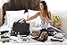 silvatrip Travel Tote Bag with Luggage Sleeve - Underseat Carry on Luggage - Qualifies as a Personal Item Flight Bag by Airlines
