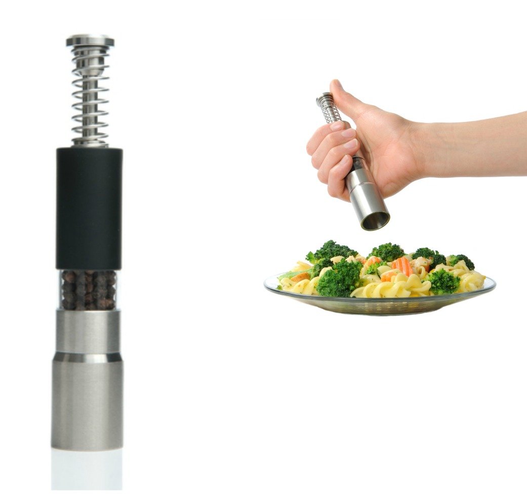 Salt And Pepper Grinder Set Or Singles, Grind Gourmet Original Pump